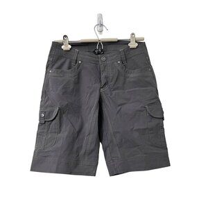 Kuhl Womens Gray Outdoor Hiking Cargo Bermuda Shorts Size 4